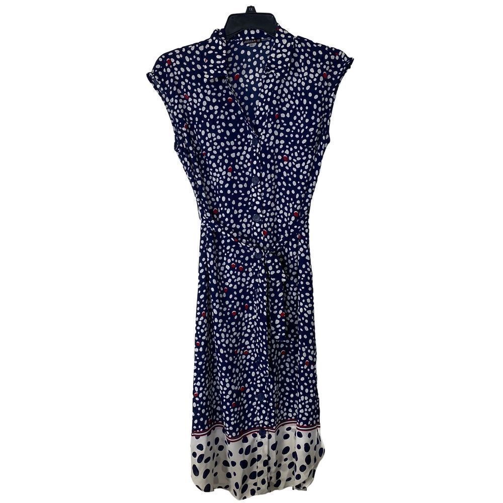 JESSICA ROSE Womens  SIZE 10 Button Down Collar Sleeveless Dress